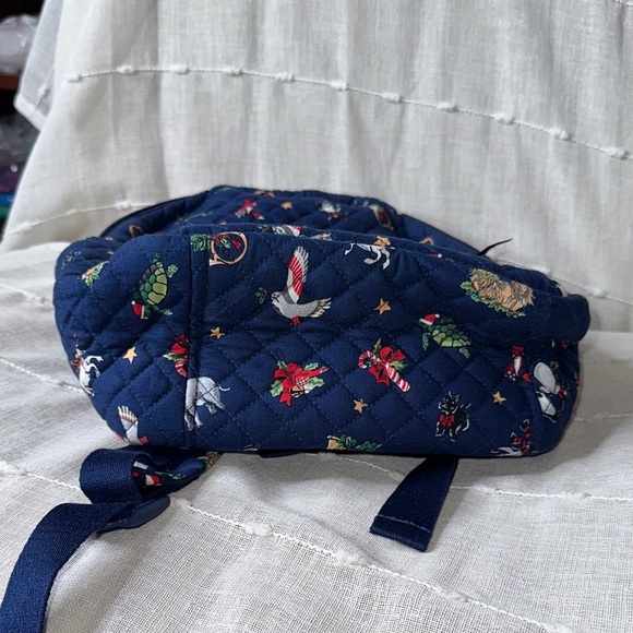 Vera Bradley Christmas Snow Globe Motif Small Backpack w/Holiday Characters NWOT - Picture 15 of 16